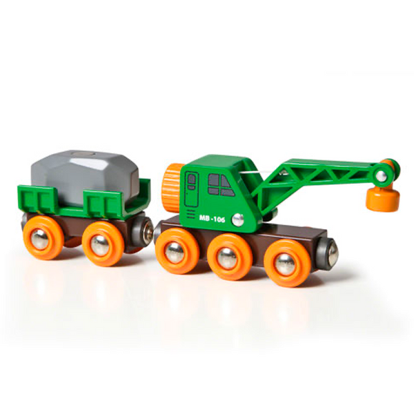 BRIO togvogn med kran