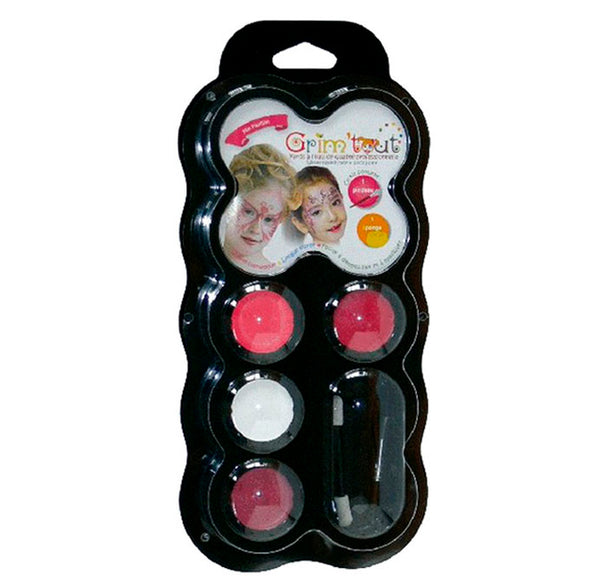 Grim Tout palette med ansigtsmaling, 4 farver - Sommerfugle og feer
