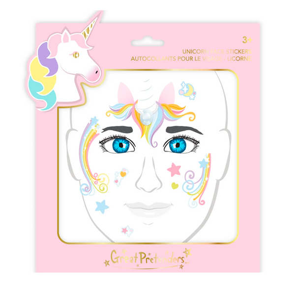 Great Pretenders ansigts stickers, enhjørning