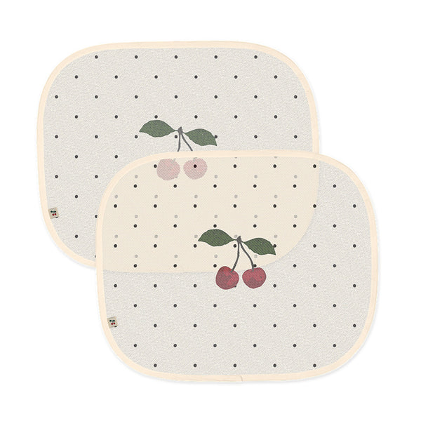 Konges Sløjd 2-Pak Solskærm Til Bil, Navy Dot