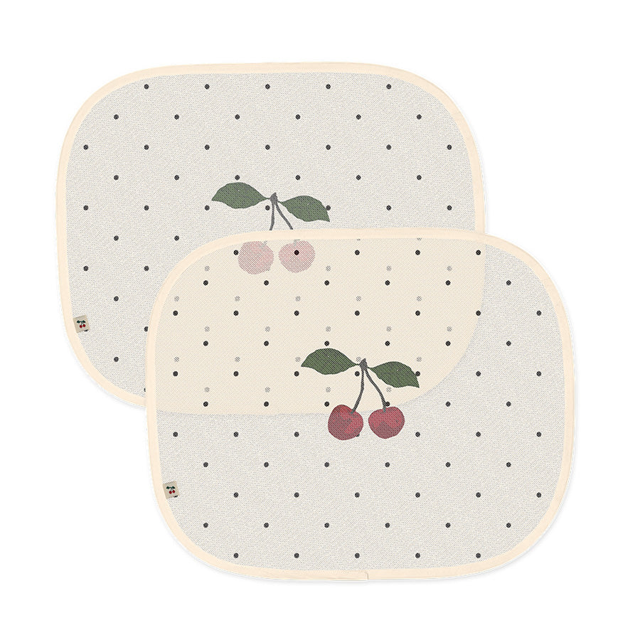 01_Konges Sløjd 2-Pak Solskærm Til Bil, Navy Dot.jpg