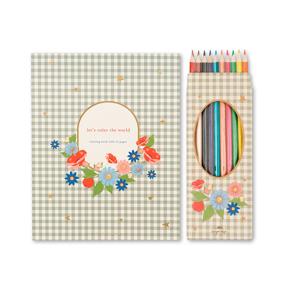 01_Konges Sløjd Malebog og farver, green tea check.jpg