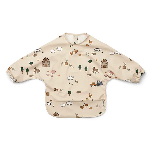 Liewood Merle Forklæde med ærmer, farm/sandy