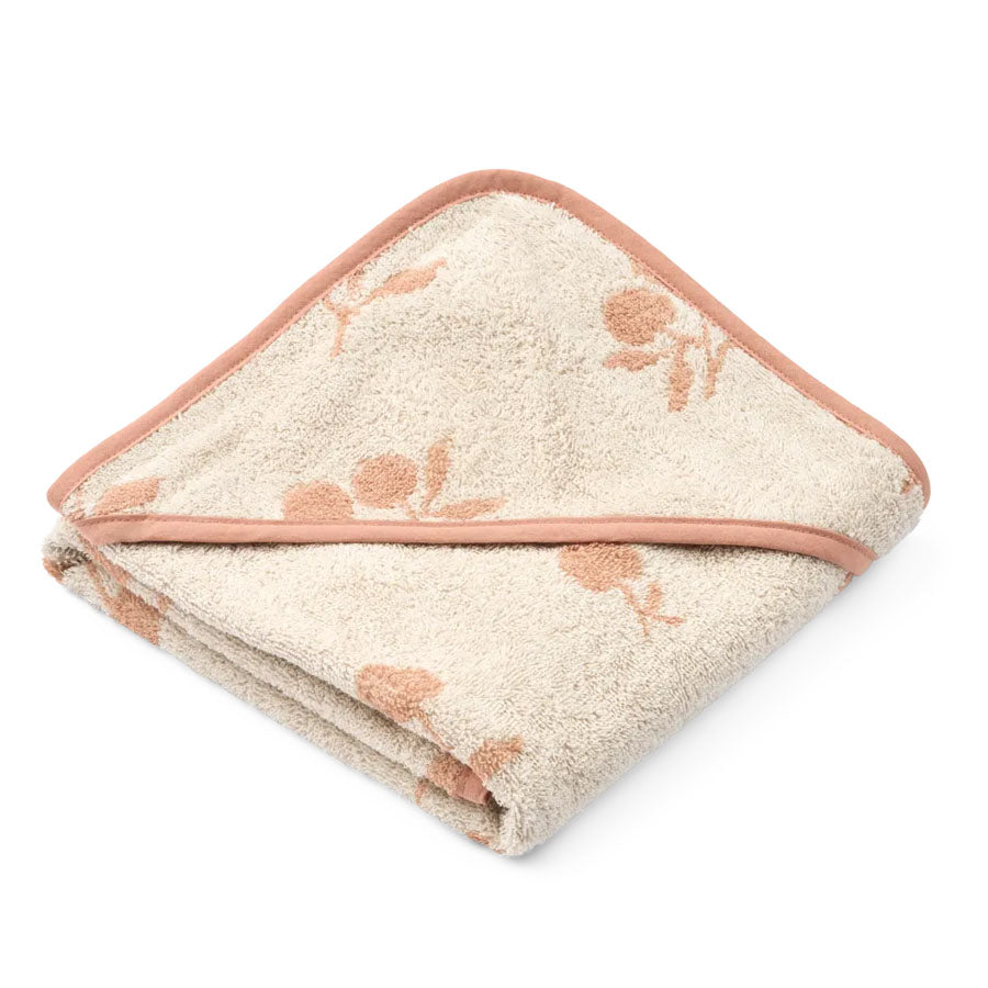 01_Liewood Alba baby håndklæde m hætte, peach.jpg