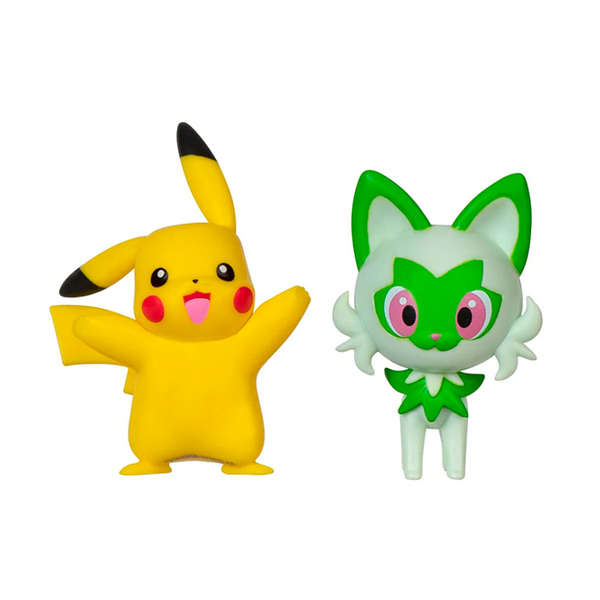 Pokemon battle figurer, Pikachu og Sprigatito