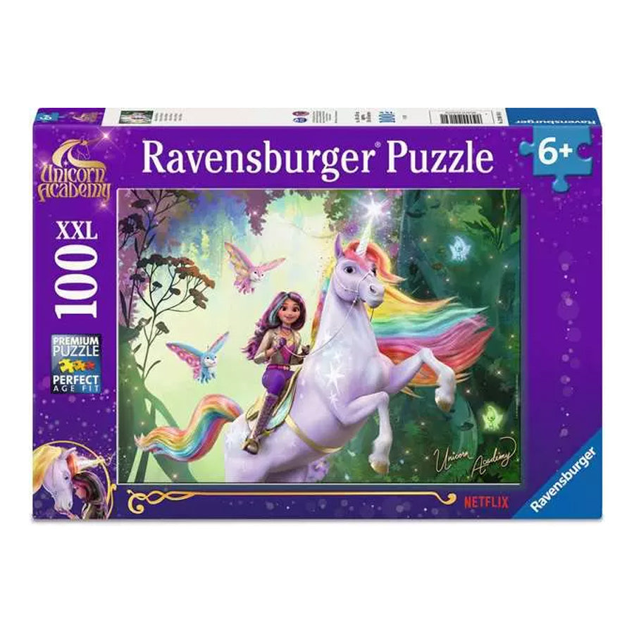 01_Ravensburger Puslespil, Unicorn Academy - XXL 100 Brikker-2.jpg