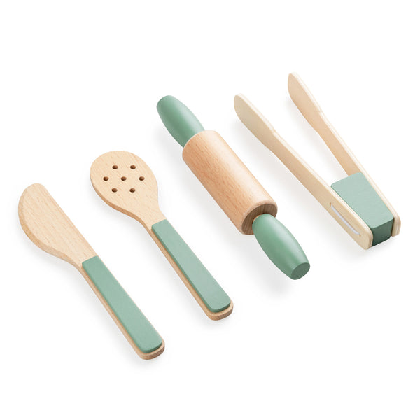 Sebra køkkenredskabssæt i træ