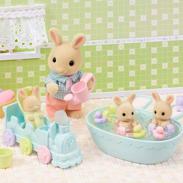 Sylvanian Families badesæt, trillinger