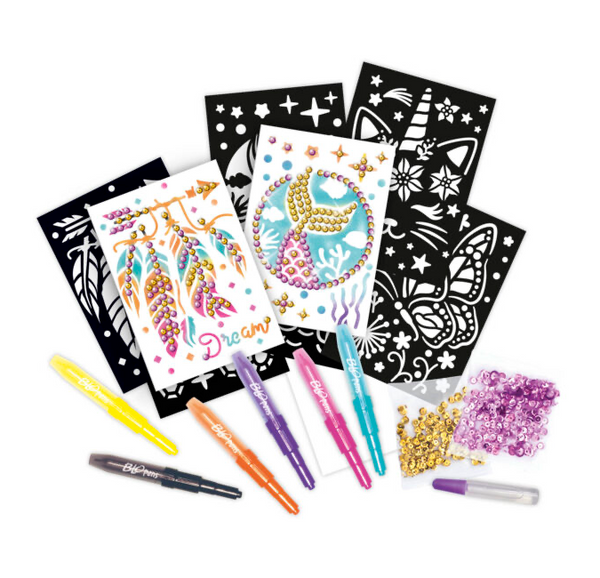 Blopens pustetusser m.pailletter