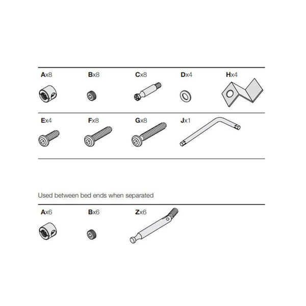 Classic baby-Jr. seng, Fittingspose
