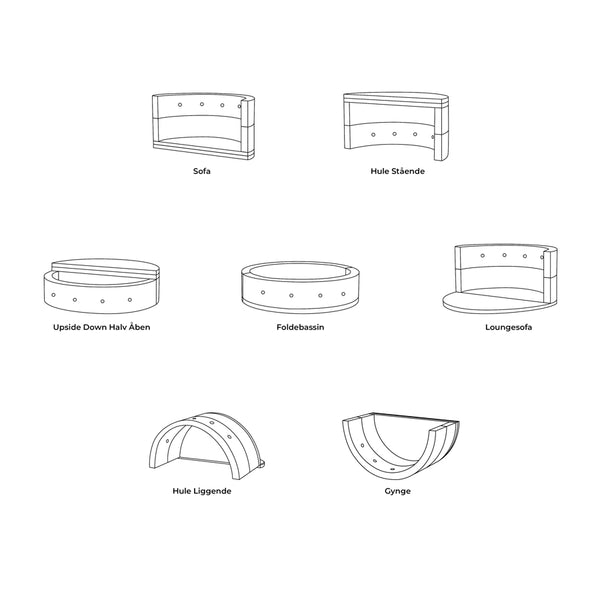 By klipklap KK play fold circle Sand w. Sand