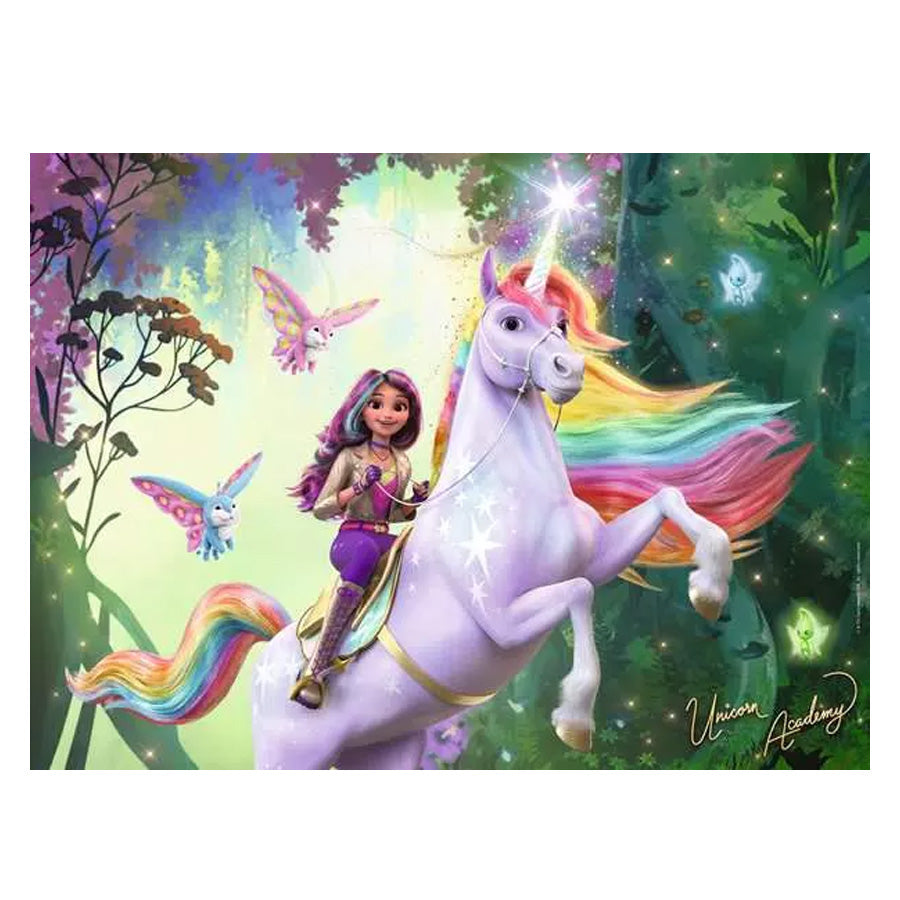 02_Ravensburger Puslespil, Unicorn Academy - XXL 100 Brikker.jpg