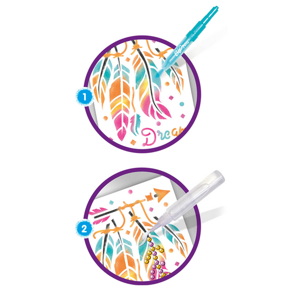 Blopens pustetusser m.pailletter