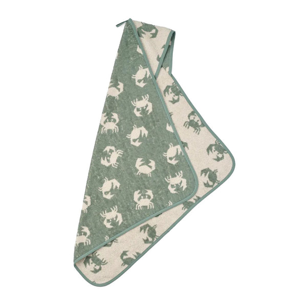 Liewood Alba baby håndklæde m hætte, crab/sandy