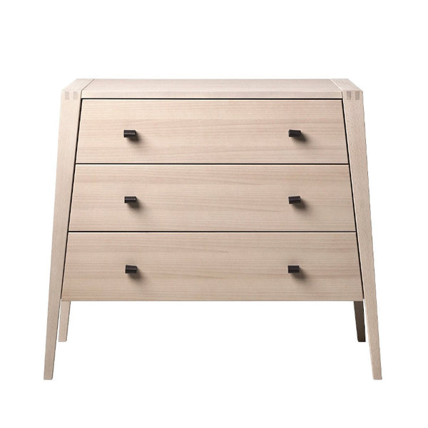 Leander lædergreb til kommode 6 stk, sort