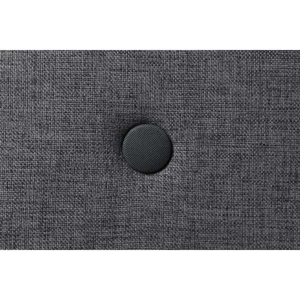 byKlipKlap 3-fold sofa, 140 cm blågrå m grå knap