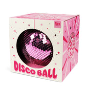 Disco Kugle Til Ophæng 15 cm - Pink