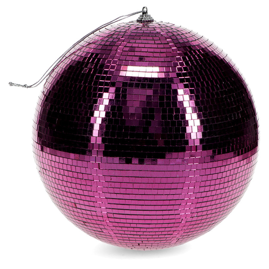Disco Kugle Til Ophæng 20 CM - Pink
